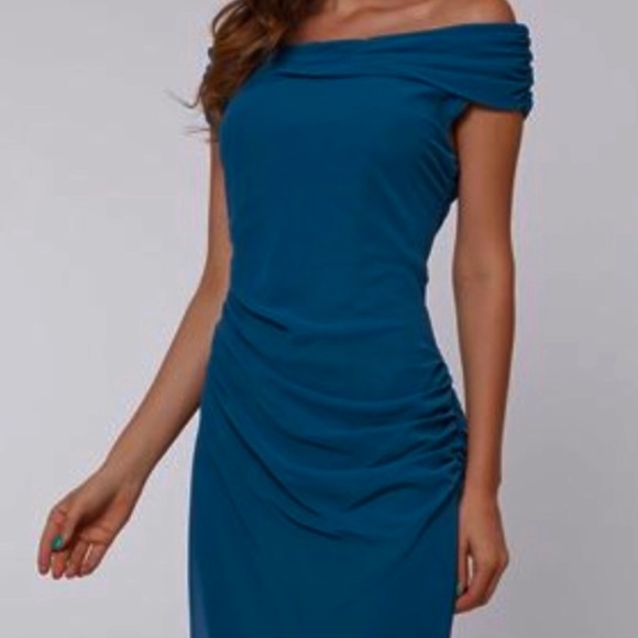 NWT Moda New York Classy Blue Sheath Dress - Picture 1 of 3